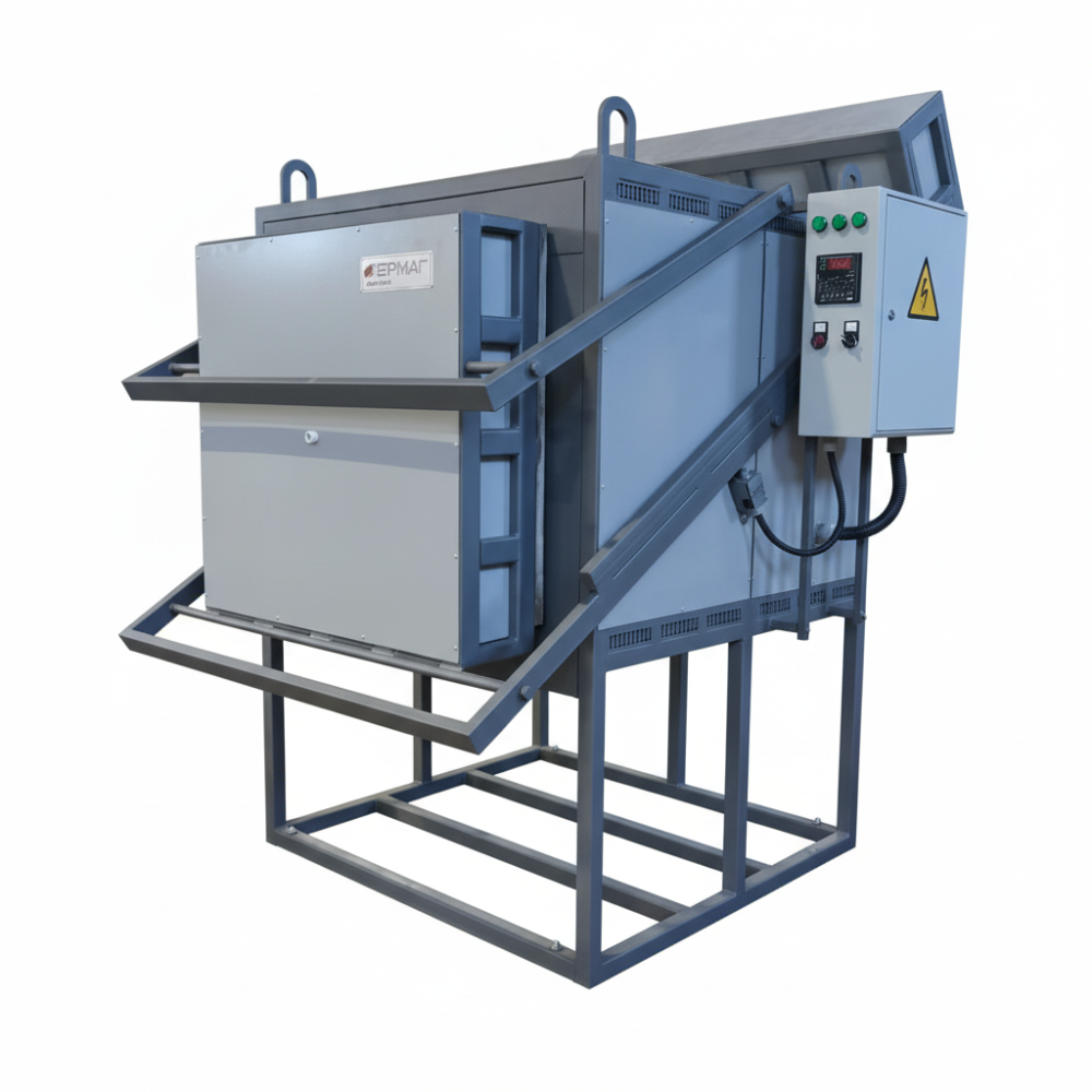 Камерная печь для термообработки металла со стационарным подом КЭП 100/1200, фото